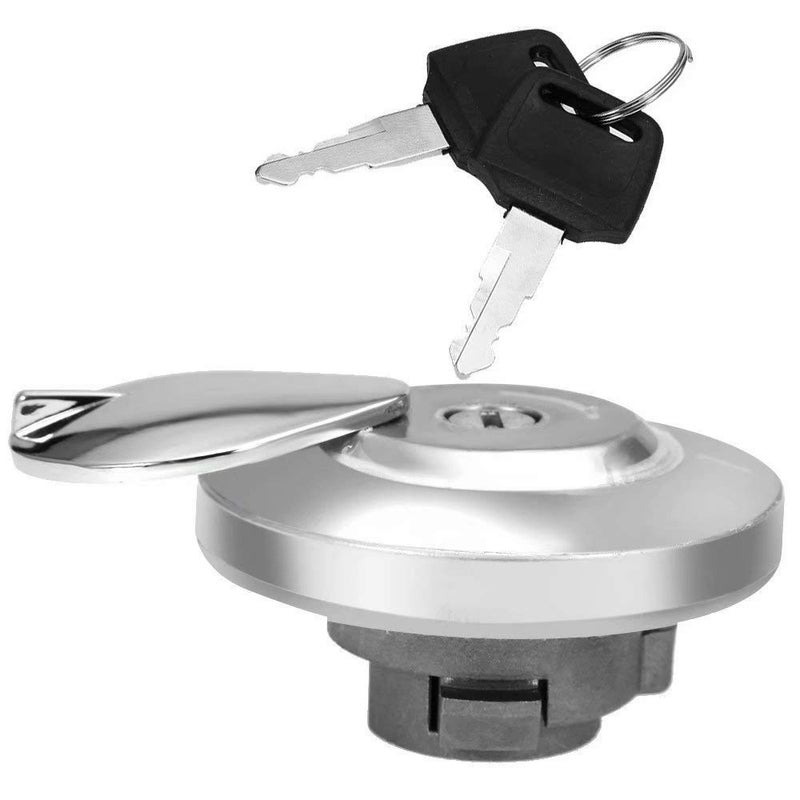 Larlansz Fuel Gas Tank Cap Lock Cover with Keys compatible with Honda VTX Shadow Aero ACE Rebel Magna VLX VT600 Spirit 600 750 1100 1300 Yamaha Vstar 650 1100 - Image 1